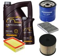 DENCKERMANN Controllo Set MANNOL Extreme 5W-40 6L Per Peugeot 307 Break 2.0