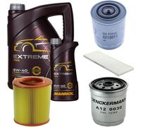 DENCKERMANN Controllo Set MANNOL Extreme 5W-40 6L Per Peugeot Boxer Kasten
