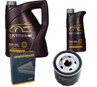 DENCKERMANN Controllo Set MANNOL Extreme 5W-40 6L Per Renault Kangoo Be Bop