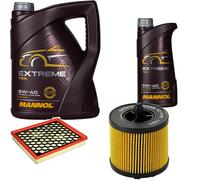 DENCKERMANN Controllo Set MANNOL Extreme 5W-40 6L Per Saab 9-5 2.0 Turbo
