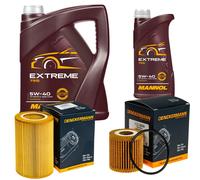 DENCKERMANN Controllo Set MANNOL EXTREME 5W-40 6L Per Smart Cabrio 0.7 0.6