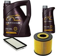 DENCKERMANN Controllo Set MANNOL Extreme 5W-40 6L Per Volvo V40 Kombi 2.0 T