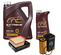 DENCKERMANN Controllo Set MANNOL Extreme 5W-40 6L Per Volvo V70 II 2.4 D5
