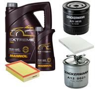 DENCKERMANN Controllo Set MANNOL Extreme 5W-40 6L Per VW Caddy II Pick-Up