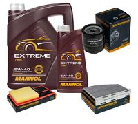 DENCKERMANN Controllo Set MANNOL Extreme 5W-40 6L Per VW Golf VI 1.4 Seat