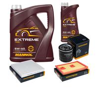 DENCKERMANN Controllo Set MANNOL Extreme 5W-40 6L Per VW Golf VII 1.4 TSI