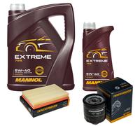 DENCKERMANN Controllo Set MANNOL Extreme 5W-40 6L Per VW Polo 1.4 16V Golf V