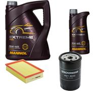 DENCKERMANN Controllo Set MANNOL Extreme 5W-40 6L Per VW Polo Classic 75 1.6