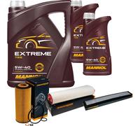 DENCKERMANN Controllo Set MANNOL Extreme 5W-40 7L Per BMW X3 3.0D 3er