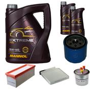 DENCKERMANN Controllo Set MANNOL EXTREME 5W-40 7L Per Dacia Duster Logan