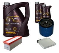 DENCKERMANN Controllo Set MANNOL EXTREME 5W-40 7L Per Dacia Duster Logan