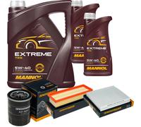 DENCKERMANN Controllo Set MANNOL Extreme 5W-40 7L Per Fiat Linea 1.4