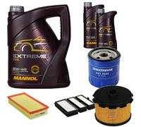 DENCKERMANN Controllo Set MANNOL Extreme 5W-40 7L per Fiat Scudo Furgone 1.9