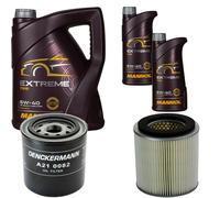DENCKERMANN Controllo Set MANNOL Extreme 5W-40 7L Per Ford Maverick 2.7 TD