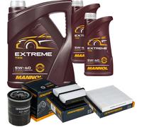 DENCKERMANN Controllo Set MANNOL Extreme 5W-40 7L Per Honda Jazz III 1.3I