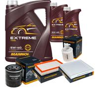 DENCKERMANN Controllo Set MANNOL Extreme 5W-40 7L per KIA Stonic 1.0 T-GDi