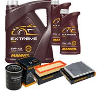 DENCKERMANN Controllo Set MANNOL EXTREME 5W-40 7L Per Lancia Ypsilon 1.4