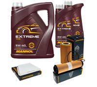 DENCKERMANN Controllo Set MANNOL Extreme 5W-40 7L per Mercedes-Benz E-Klasse