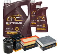 DENCKERMANN Controllo Set MANNOL Extreme 5W-40 7L Per Mitsubishi Colt VI 1.3