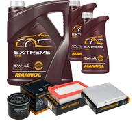 DENCKERMANN Controllo Set MANNOL EXTREME 5W-40 7L Per Nissan Micra V 1.0