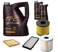 DENCKERMANN Controllo Set MANNOL EXTREME 5W-40 7L Per Opel Vivaro Kasten 2.5