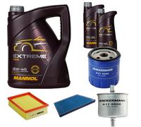 DENCKERMANN Controllo Set MANNOL EXTREME 5W-40 7L Per PEUGEOT 206 CC 2.0 S16