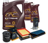 DENCKERMANN Controllo Set MANNOL Extreme 5W-40 7L Per Peugeot 206 Schrägheck