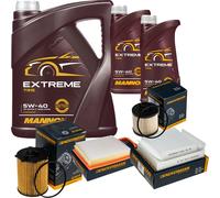 DENCKERMANN Controllo Set MANNOL Extreme 5W-40 7L per Peugeot 208
