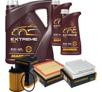 DENCKERMANN Controllo Set MANNOL Extreme 5W-40 7L per Peugeot 208
