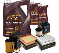DENCKERMANN Controllo Set MANNOL Extreme 5W-40 7L per Peugeot 208