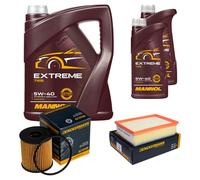 DENCKERMANN Controllo Set MANNOL Extreme 5W-40 7L Per Peugeot 307 CC 2.0 16V