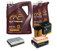 DENCKERMANN Controllo Set MANNOL Extreme 5W-40 7L Per Peugeot 307 CC 2.0 16V