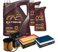 DENCKERMANN Controllo Set MANNOL EXTREME 5W-40 7L Per PEUGEOT 508 SW I 2.0