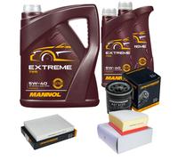 DENCKERMANN Controllo Set MANNOL EXTREME 5W-40 7L Per RENAULT ESPACE V 1.8