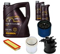 DENCKERMANN Controllo Set MANNOL Extreme 5W-40 7L Per Renault Kangoo 1.9 DTi