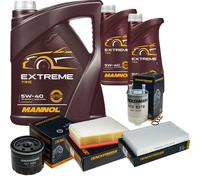 DENCKERMANN Controllo Set MANNOL Extreme 5W-40 7L per Renault Megane III