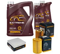 DENCKERMANN Controllo Set MANNOL Extreme 5W-40 7L Per Smart Cabrio 0.7 0.6