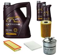 DENCKERMANN Controllo Set MANNOL Extreme 5W-40 7L Per VW Caddy II Kasten 1.9