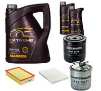 DENCKERMANN Controllo Set MANNOL Extreme 5W-40 7L Per VW Caddy II Pick-Up