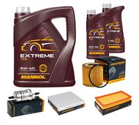 DENCKERMANN Controllo Set MANNOL Extreme 5W-40 7L Per VW Polo 1.2 12V Seat