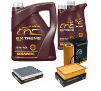DENCKERMANN Controllo Set MANNOL Extreme 5W-40 7L Per VW Polo 2.0 GTI