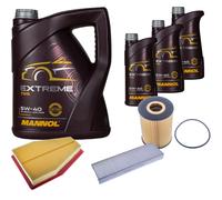 DENCKERMANN Controllo Set MANNOL Extreme 5W-40 8L Olio per Porsche 911 Cabrio