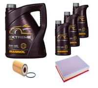 DENCKERMANN Controllo Set MANNOL Extreme 5W-40 8L Per Audi A1 Sportback S1