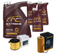 DENCKERMANN Controllo Set MANNOL Extreme 5W-40 8L Per Audi A4 Avant 2.0 TFSI