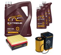 DENCKERMANN Controllo Set MANNOL Extreme 5W-40 8L per Audi A8 3.3 TDI quattro