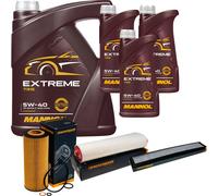 DENCKERMANN Controllo Set MANNOL EXTREME 5W-40 8L Per BMW X3 3.0d 3er