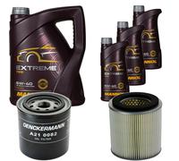 DENCKERMANN Controllo Set MANNOL Extreme 5W-40 8L per Ford Maverick 2.7 TD Kit