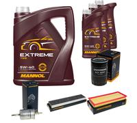 DENCKERMANN Controllo Set MANNOL Extreme 5W-40 8L per Jaguar X-Type 2.5 V6