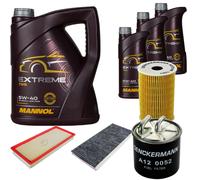 DENCKERMANN Controllo Set MANNOL Extreme 5W-40 8L per Mercedes-Benz A-Klasse