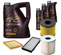 DENCKERMANN Controllo Set MANNOL Extreme 5W-40 8L per Opel Vivaro Kasten 2.5 Kit